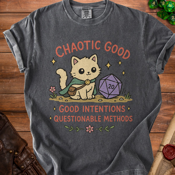 D20 Cat T-Shirt in Pepper
