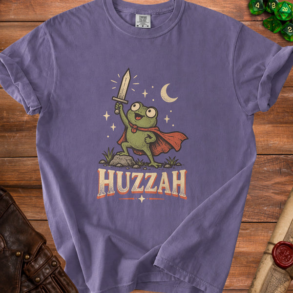 Huzzah Frog T-Shirt in Grape