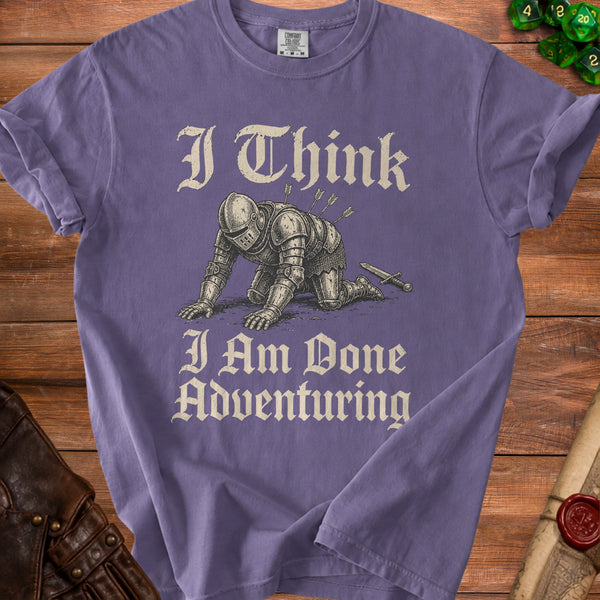 Weary Knight Adventurer's Tale T-Shirt in Grape