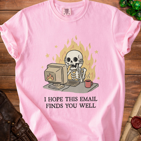 Email Well Skeleton T-Shirt in Blossom