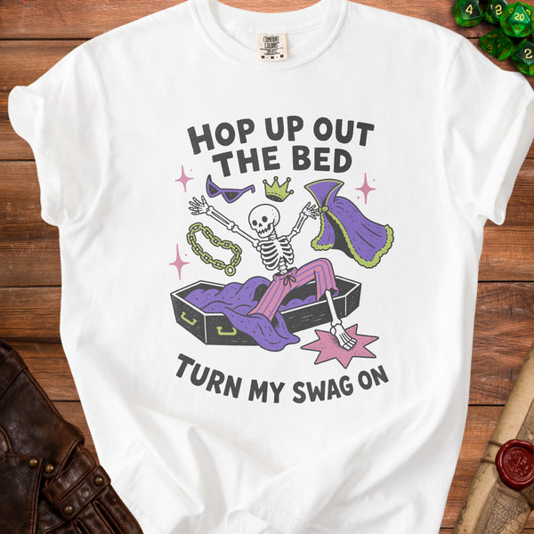 Skeleton Swag T-Shirt in White