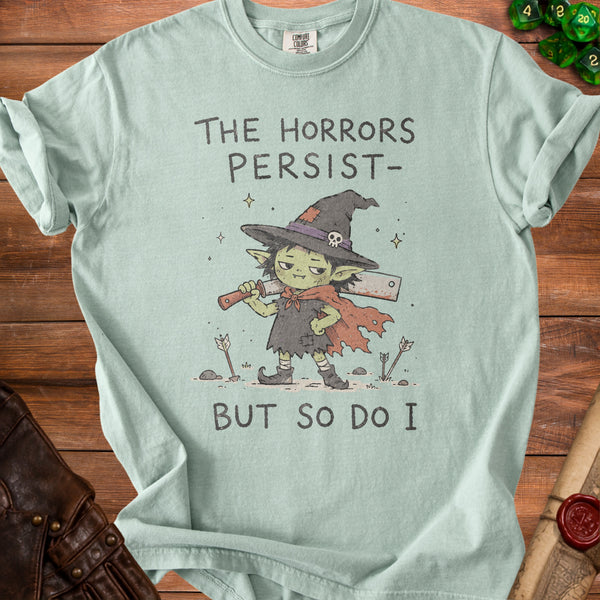 The Horrors Persist T-Shirt in Bay