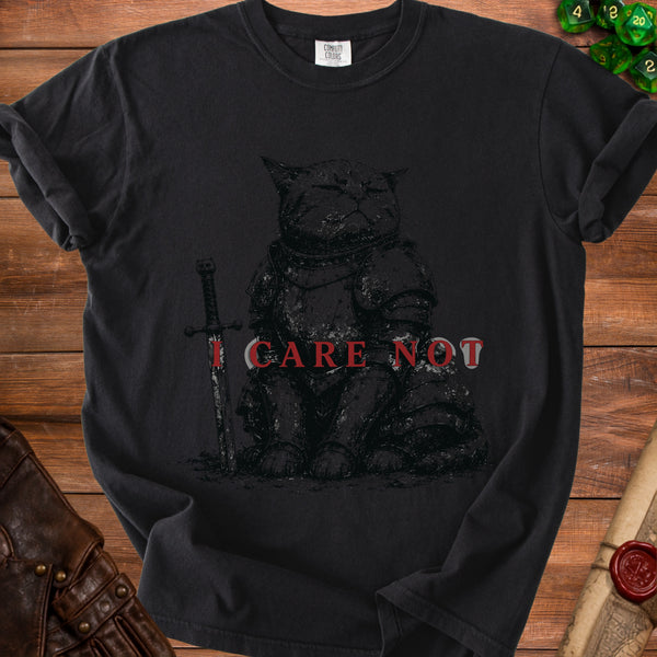 I Care Not T-shirt in Black
