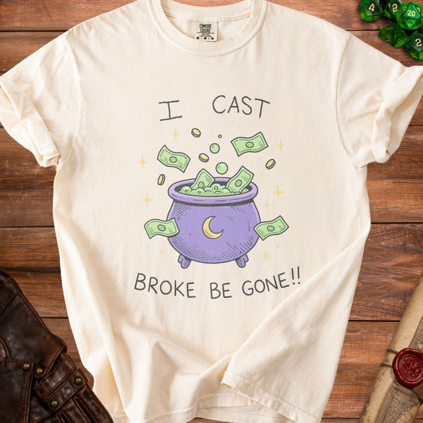 Broke Be Gone T-Shirt in Ivory