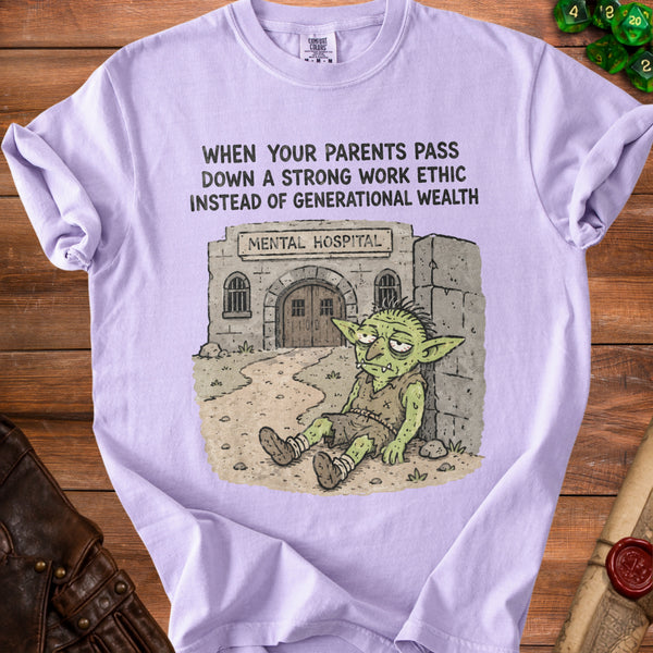 Work Ethic Goblin T-shirt in Orchid