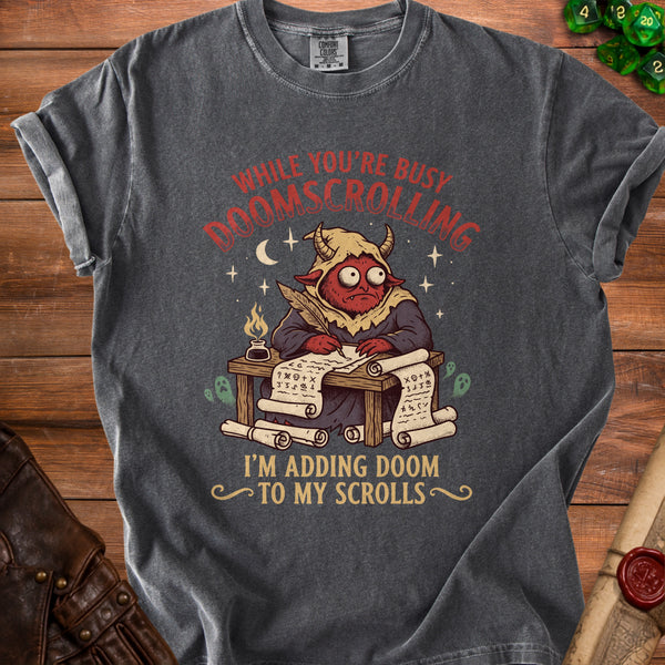 Doom Scroll T-Shirt in Pepper
