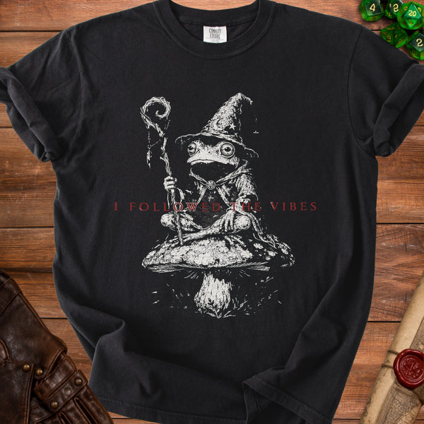 Vibes Frog T-Shirt in Black