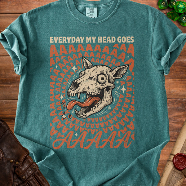 Head Goes AAAA Daily Anthem T-Shirt in Blue Spruce