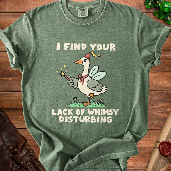 Whimsy Goose T-Shirt in Moss