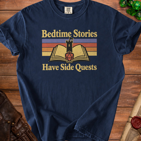 Side Quest For Storytellers T-Shirt in True Navy