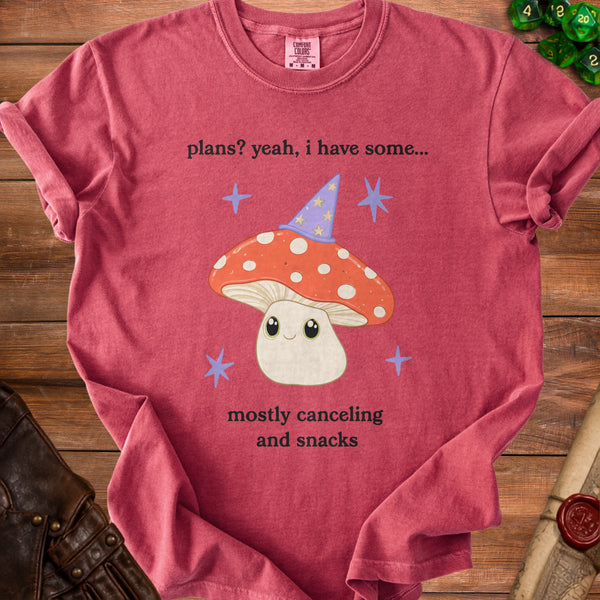 Magical Plans T-shirt in Crimson