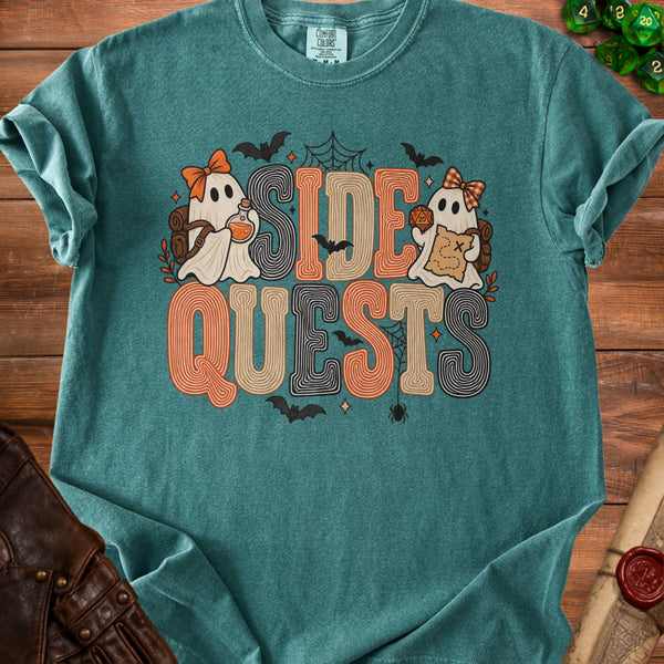 Side Quests T-shirt in Blue Spruce