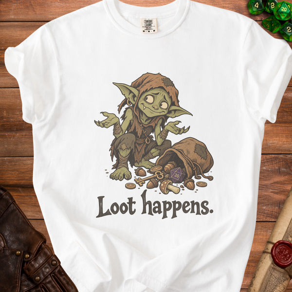 Loot Happens T-Shirt in White
