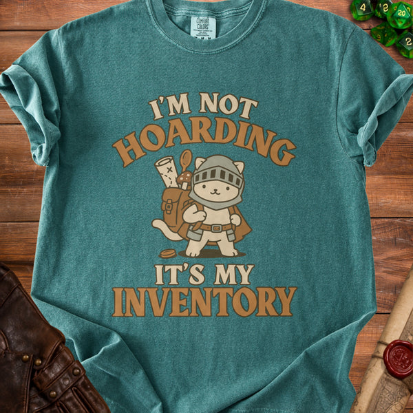 Cat Inventory T-Shirt in Blue Spruce