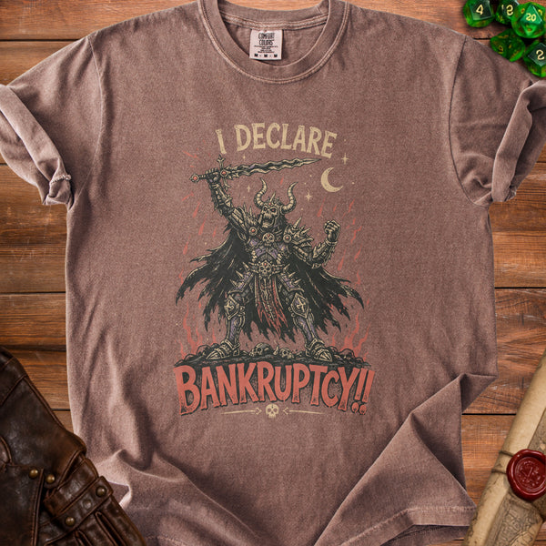 Skeletal Bankruptcy T-Shirt in Espresso