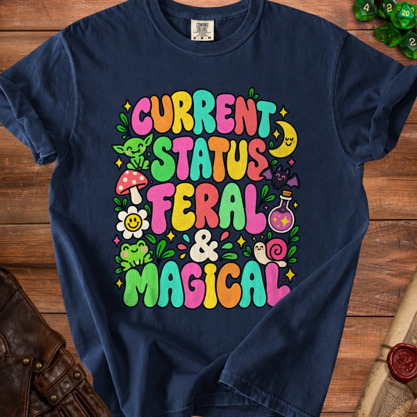 Feral Magical T-Shirt in True Navy