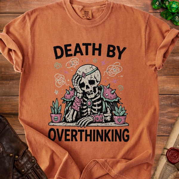 Death By Overthinking T-Shirt in Yam