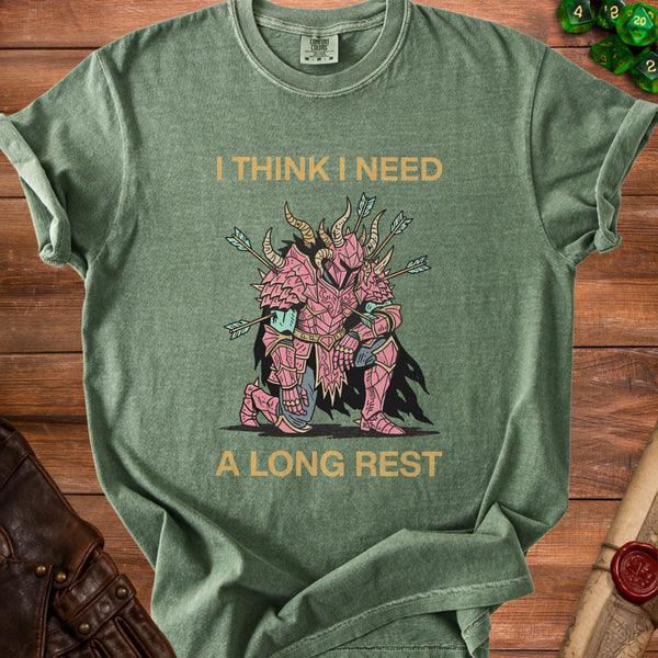 Long Rest Daily Battle T-Shirt in Moss