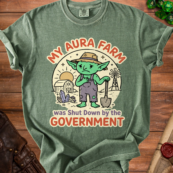 Aura Farm Feds Took It T-Shirt in Moss