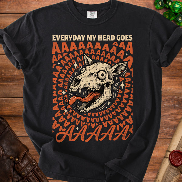 Head Goes AAAA Daily Anthem T-Shirt in Black