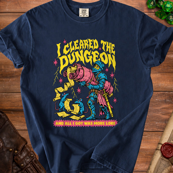 Dungeon Lore T-Shirt in True Navy
