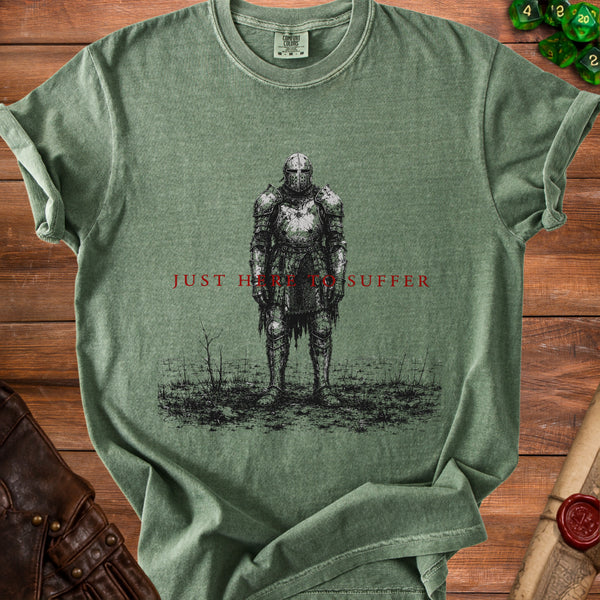 Suffer Knight T-shirt in Moss