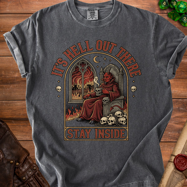 Stay Inside T-Shirt in Pepper