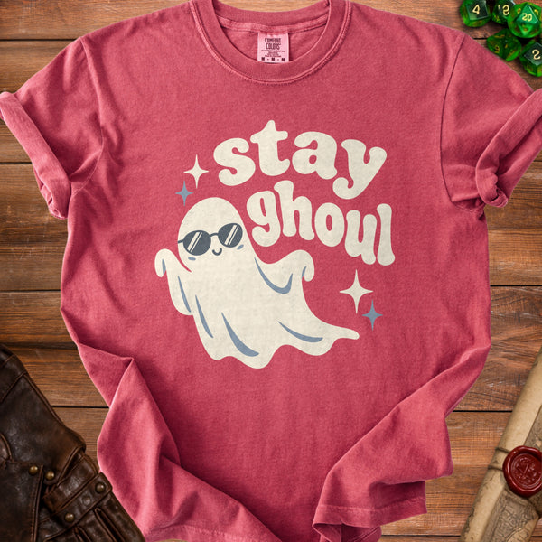 Stay Ghoul T-Shirt in Crimson