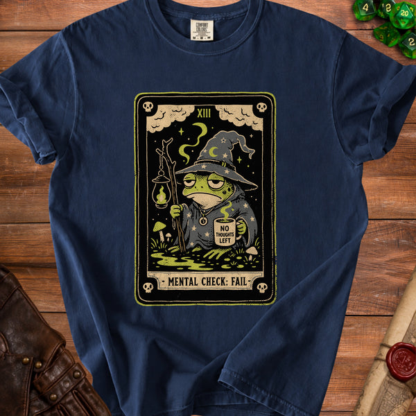 Mental Fail Frog T-shirt in True Navy