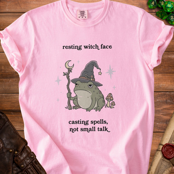 Witchy Frog Vibes T-Shirt in Blossom
