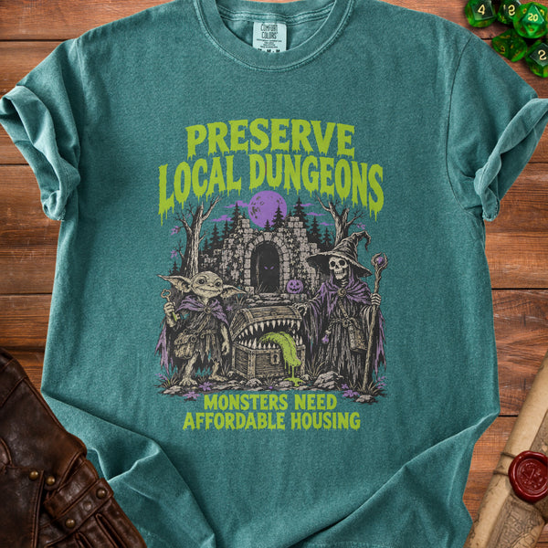 Preserve Dungeons T-Shirt in Blue Spruce