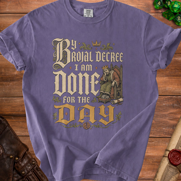 Done For The Day T-shirt in Grape