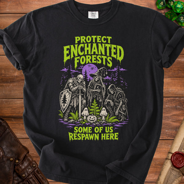 Enchanted Forest T-Shirt in Black