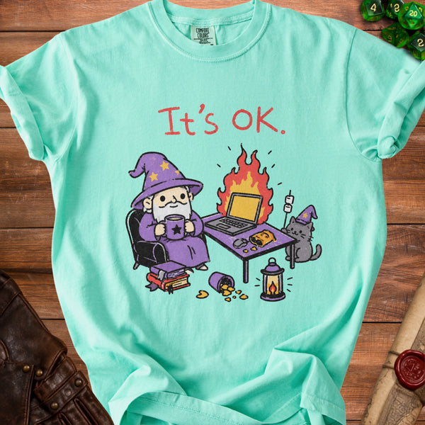 It's OK. Wizard T-Shirt in Island Reef