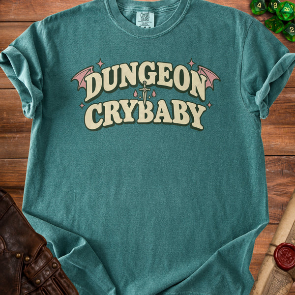 Dungeon Crybaby T-Shirt in Blue Spruce