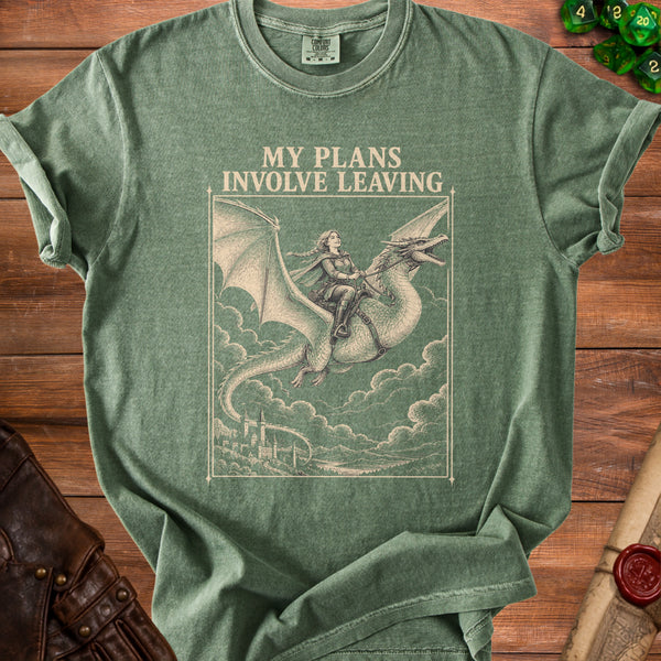 Dragon Escape T-Shirt in Moss