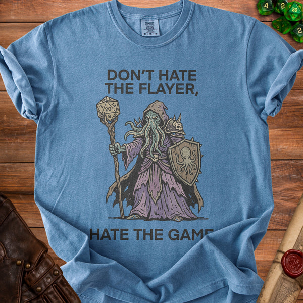 Don't Hate T-Shirt in Blue Jean