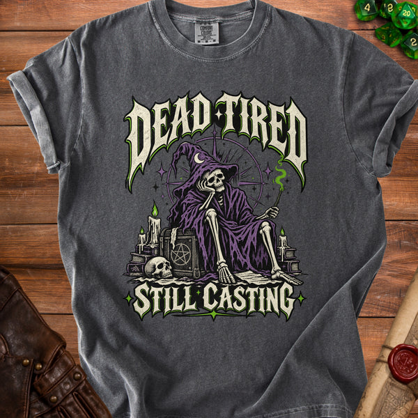Exhausted Dead Tired T-Shirt in Pepper