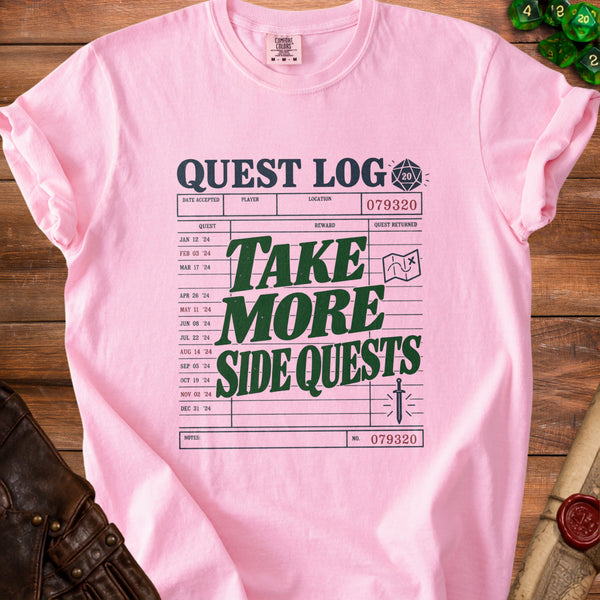 Side Quests T-Shirt in Blossom