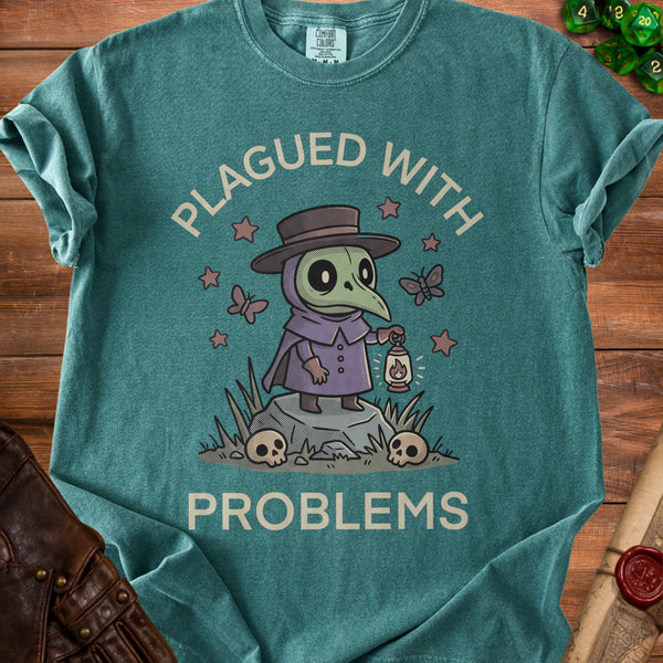 Plague Problems T-shirt in Blue Spruce