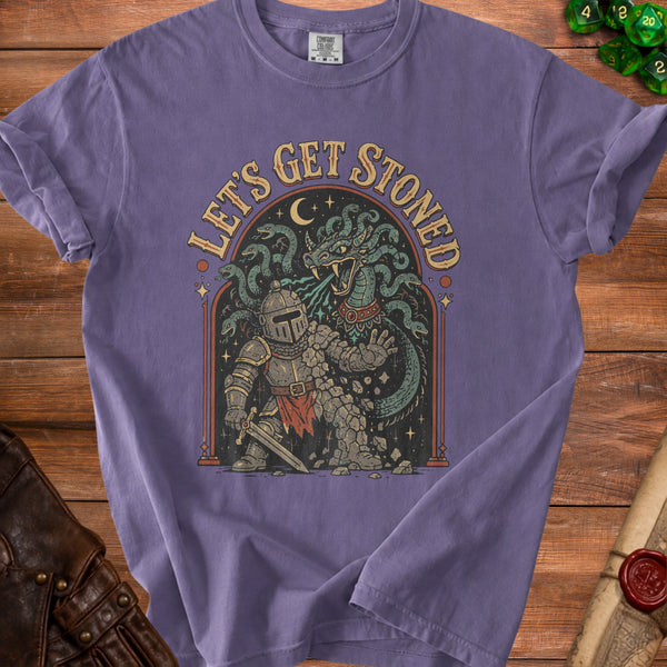 Stoned Knight T-shirt in Grape