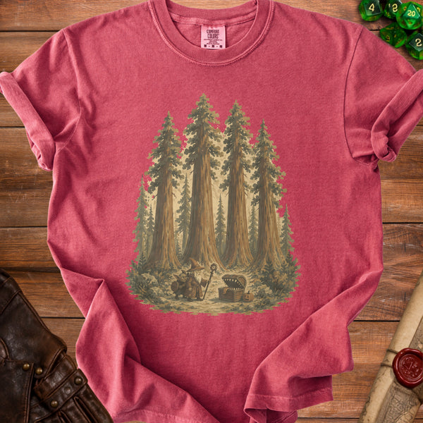 Forest Mimic T-Shirt in Crimson