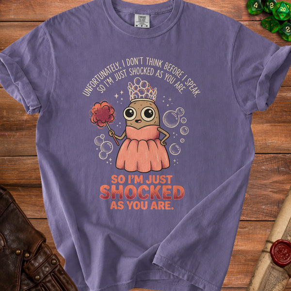 Shocked Potato T-shirt in Grape