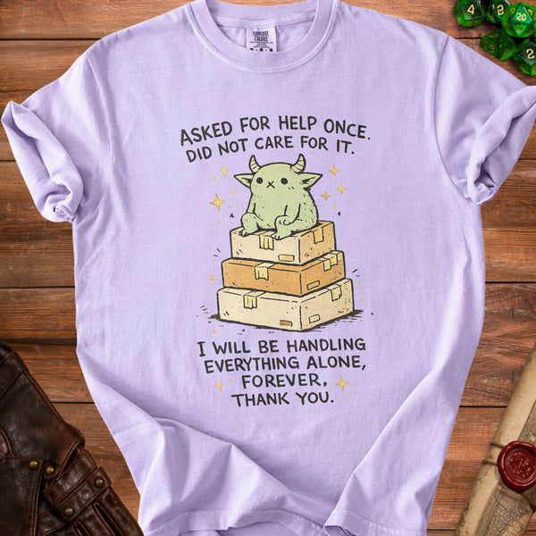 Forever Alone T-Shirt in Orchid