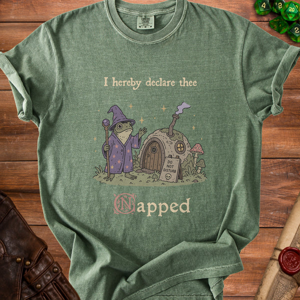 Napped Wizard T-Shirt in Moss