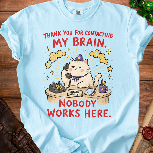 Brain Office T-Shirt in Chambray