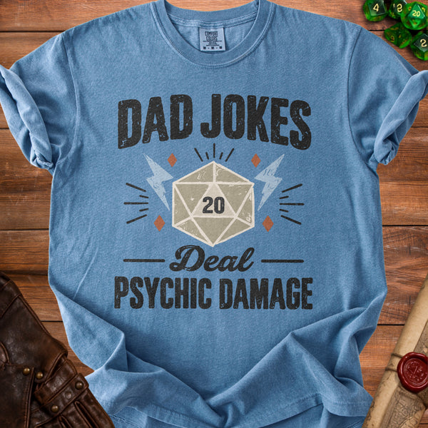 Vintage Psychic Damage T-Shirt in Blue Jean