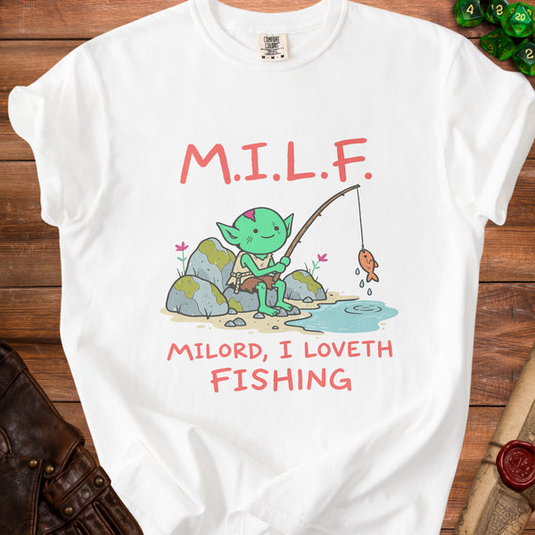 Goblin Fishing T-Shirt in White