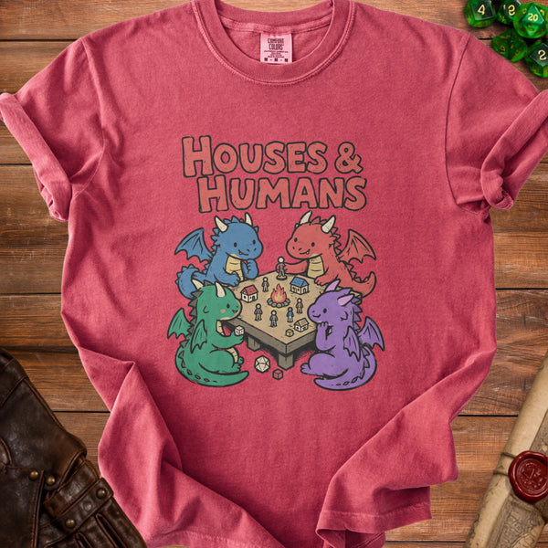 Houses & Humans Inner Dragon T-Shirt in Crimson