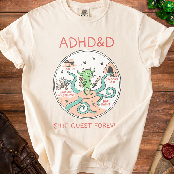 ADHD Adventure T-Shirt in Ivory
